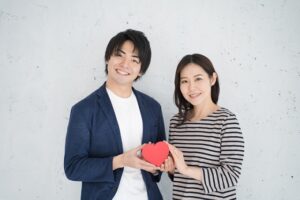 ハートを持つ夫婦