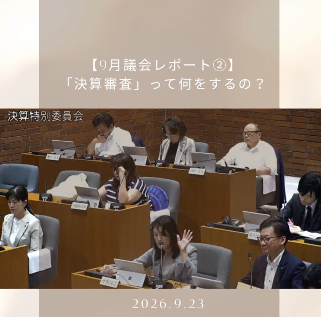 ９月日野市議会レポ―ト　決済審査って何をするの？